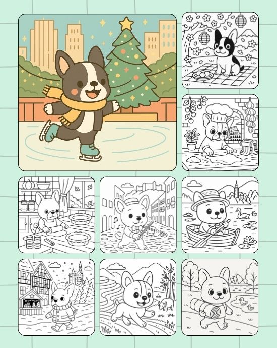 Boston Terrier Coloring Pages, Free Coloring Fun For All Ages