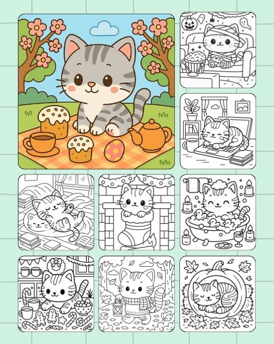 Tabby Cat Coloring Pages, Realistic Cat Printables To Enjoy